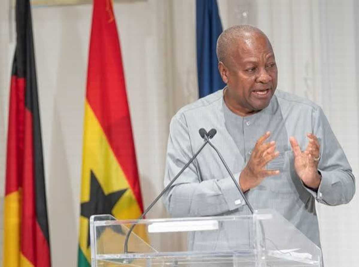 President Mahama puts mining firms on notice over 2030 raw mineral ore export ban